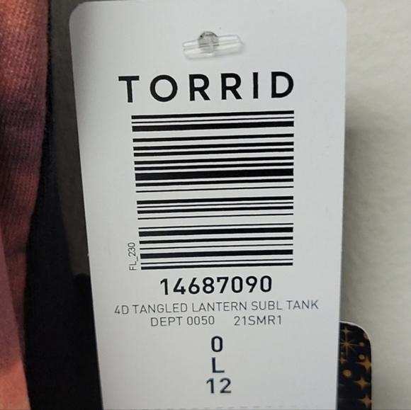 Torrid Disney Tangled Lantern Tank top L - Picture 8 of 9